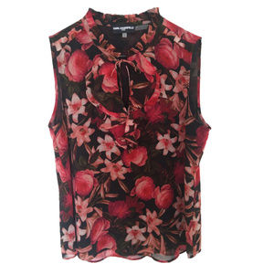 NWT Karl Lagerfeld Paris Floral Blouse M